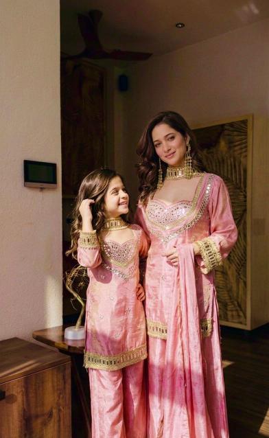 Kids Ethnic Wear Fendy Silk Pink Wholesale kids clothing suppliers in Surat